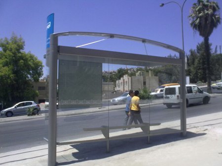 Amman's new bus shelter