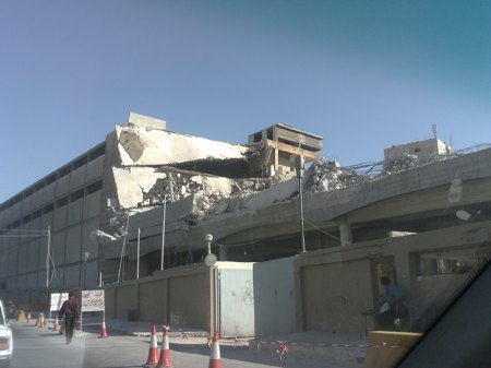 Demolition of Amman's old cigarette factory