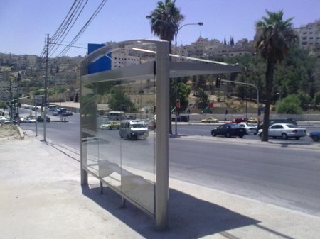 Amman's new bus shelter.